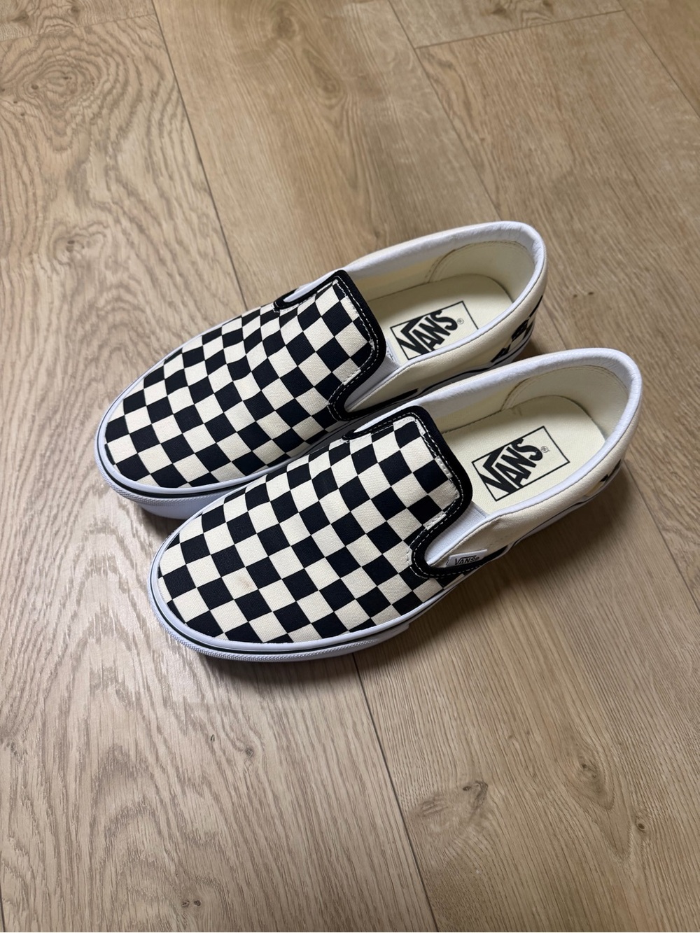 Vans Checkerboard Slip-On Platform Sneakers